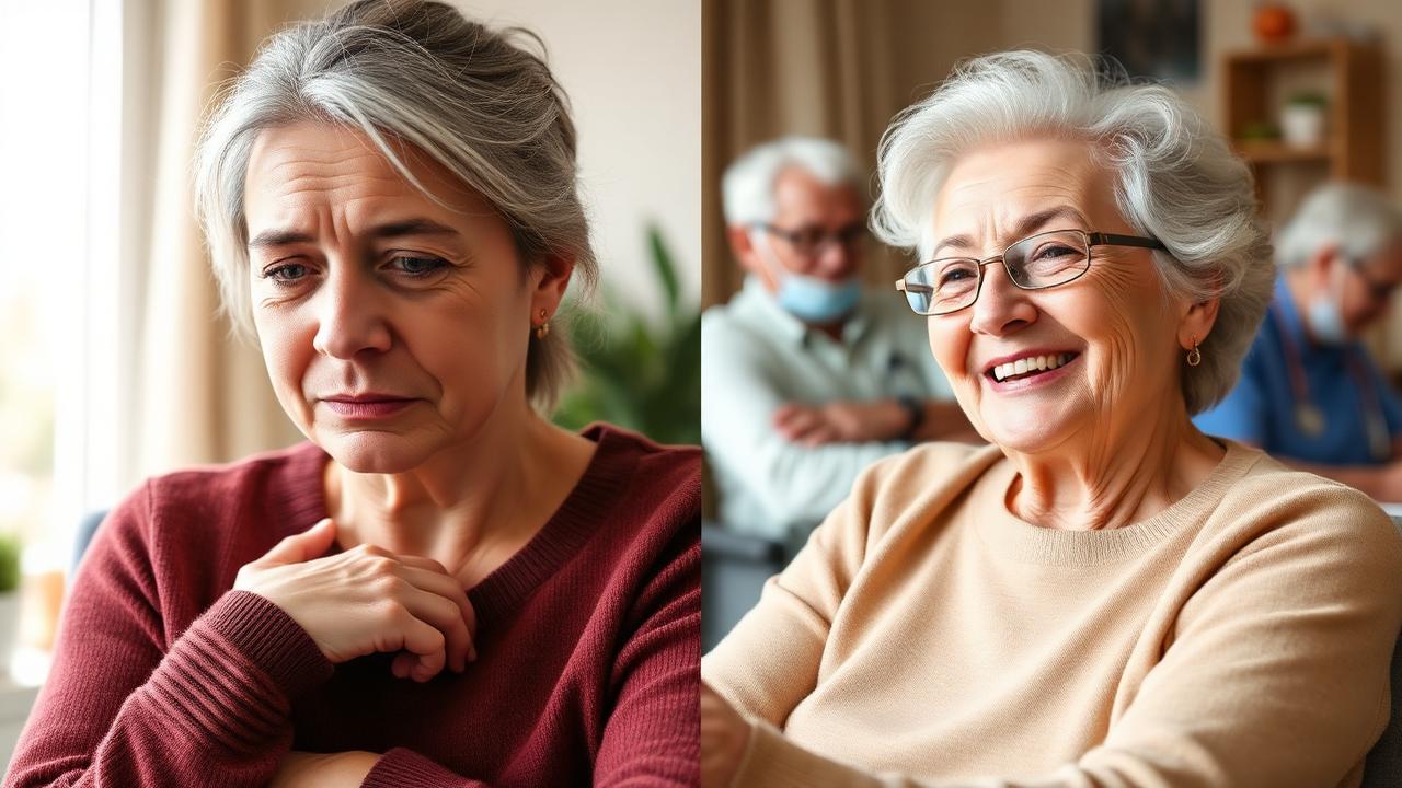 Transformation from tired to refreshed carer